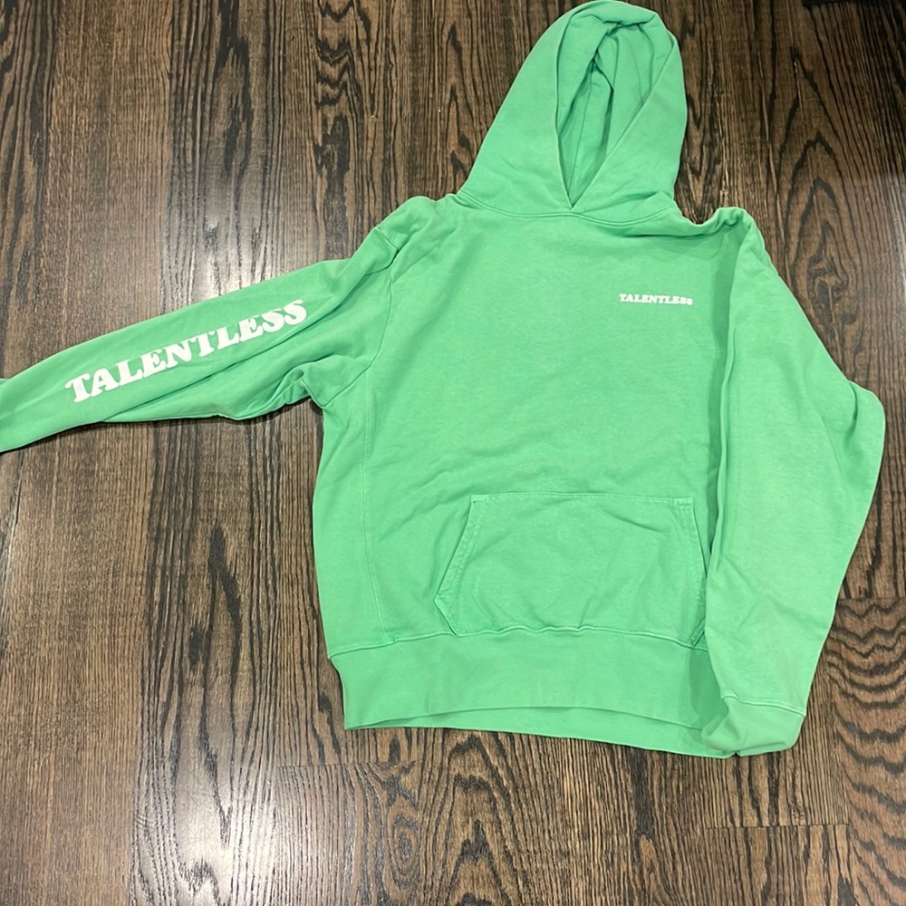 Good condition limited edition green talentless hoodie